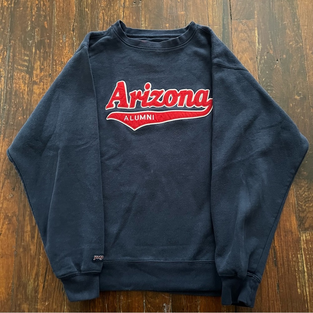 Jansport Arizona Alumni Navy Blue Sweater Sweatshirt Pullover Crewneck Women S